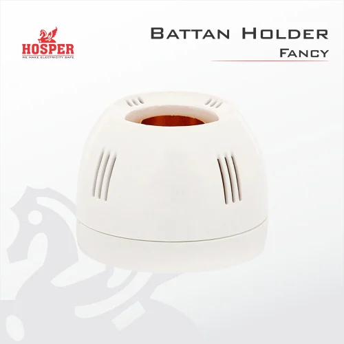 Hosper Round Batten Bulb Holder for celling Bulb Holder for Led Bulb HEAVY DUTY POLYCARBONATE